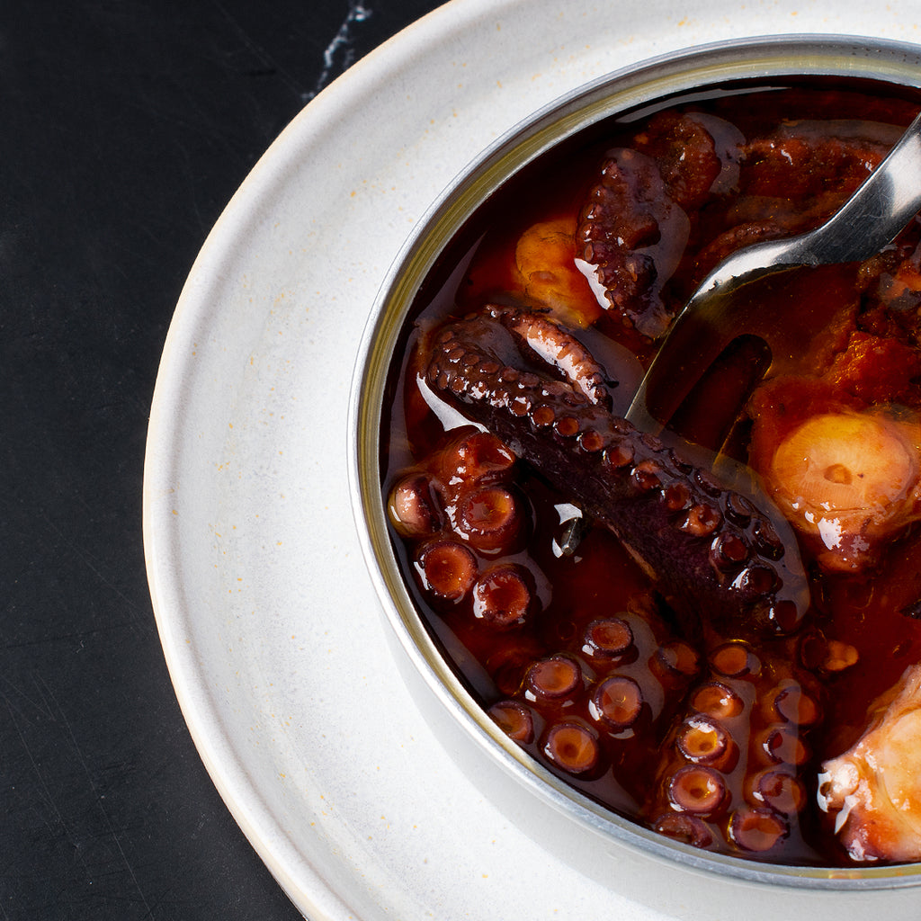 Bläckfisk i Portugisisk Tomatsås