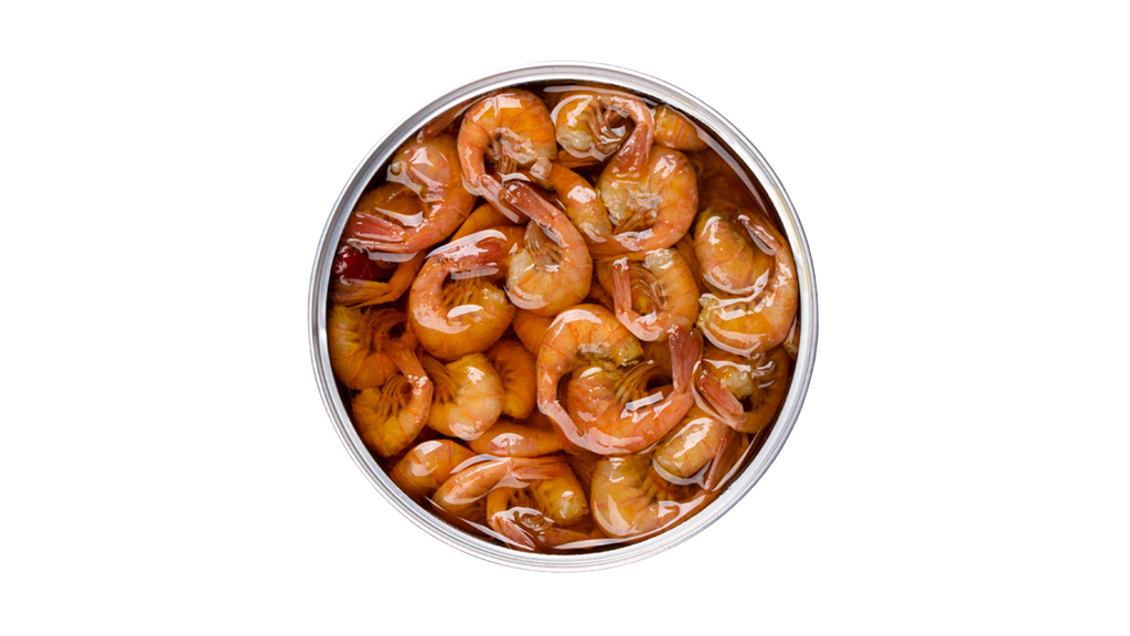 Vildfångade Småräkor i Olivolja med Vitlök & Chili