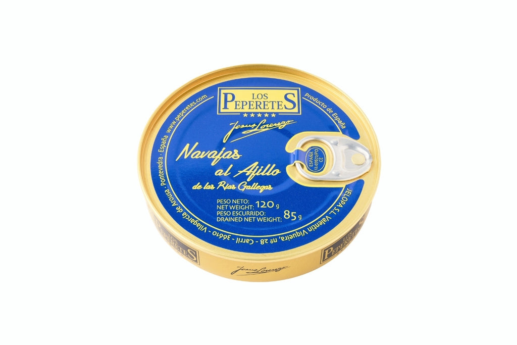 Knivmusslor i Olivolja med Vitlök