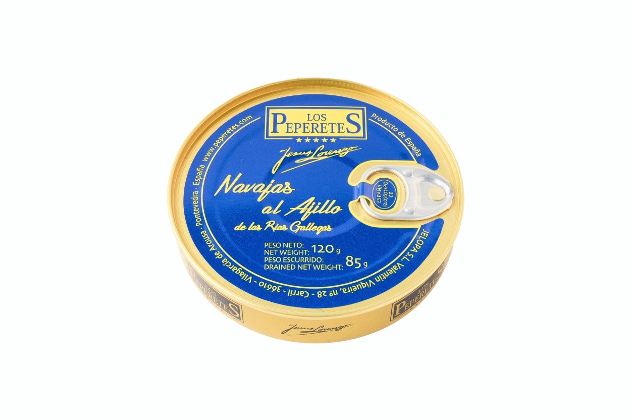 Knivmusslor i Olivolja med Vitlök