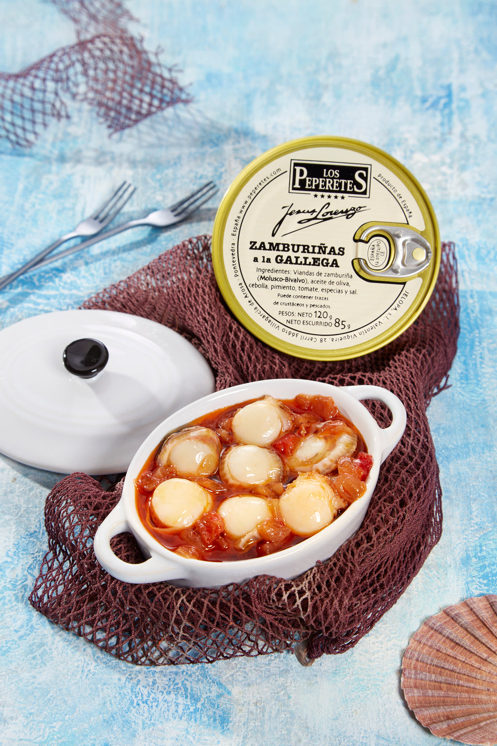 Små Pilgrimsmusslor i Galicisk sås